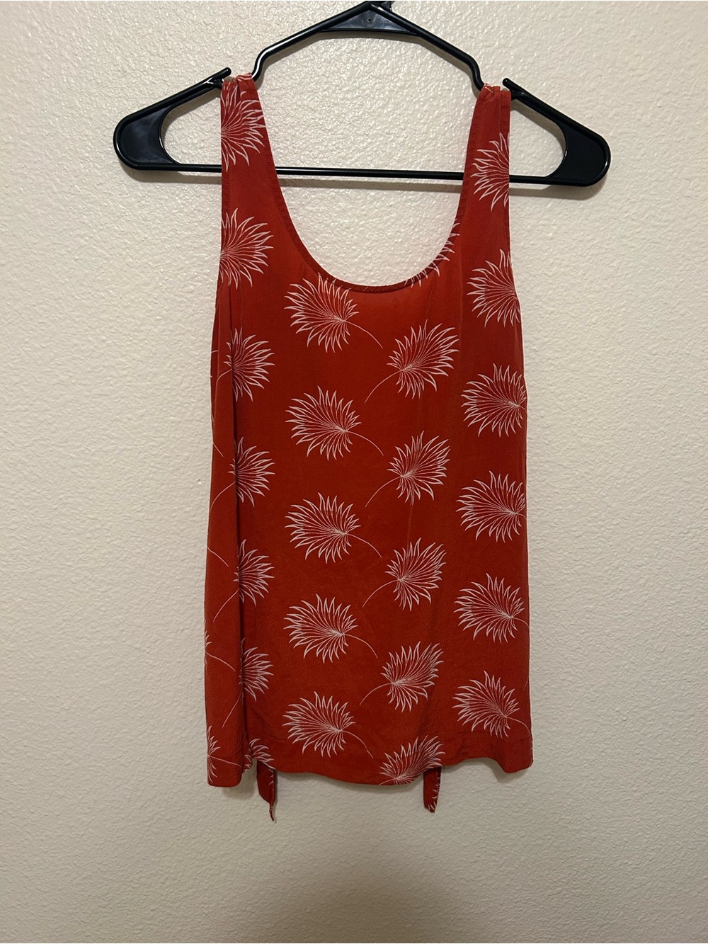 Madewell Red Floral-Print Scoop Tank Top